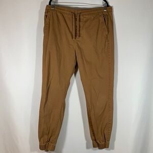 Warehouse One Tan Brown Khaki Jogger Pants